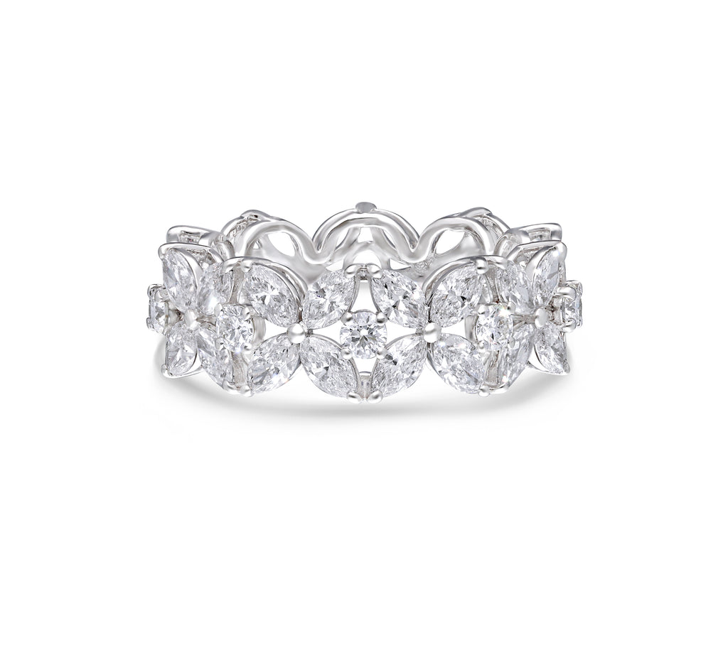 Marquise Blossom Eternity Ring
