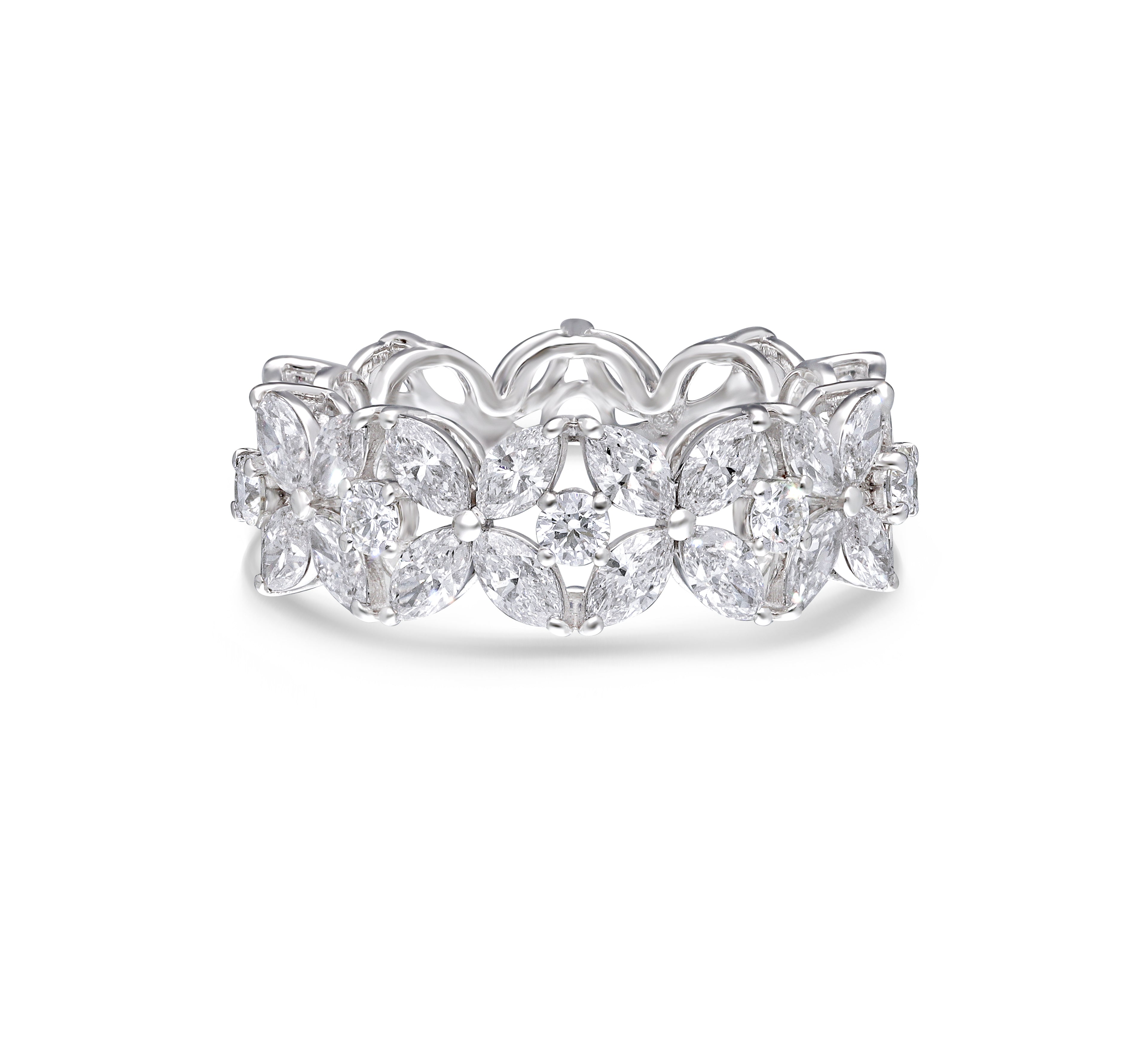 Marquise Blossom Eternity Ring