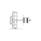 Clover Asscher Studs