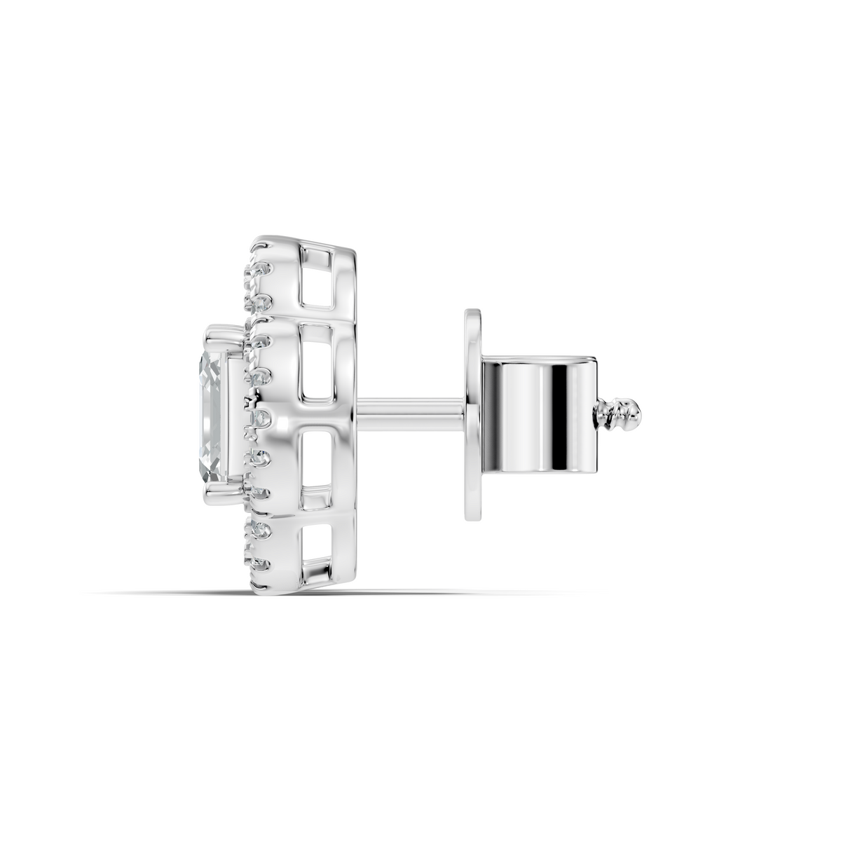 Clover Asscher Studs