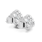 Clover Asscher Studs