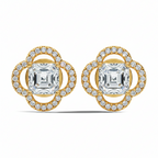 Clover Asscher Studs