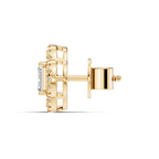 Clover Asscher Studs