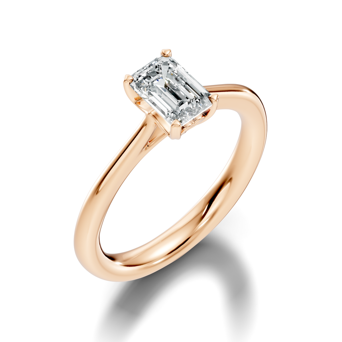 Amour Emerald-Cut Solitaire