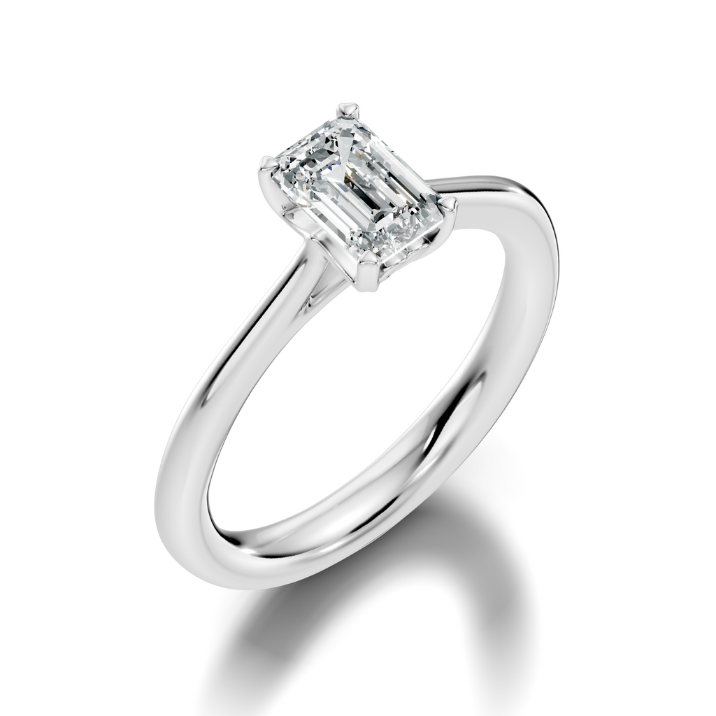 Amour Emerald-Cut Solitaire