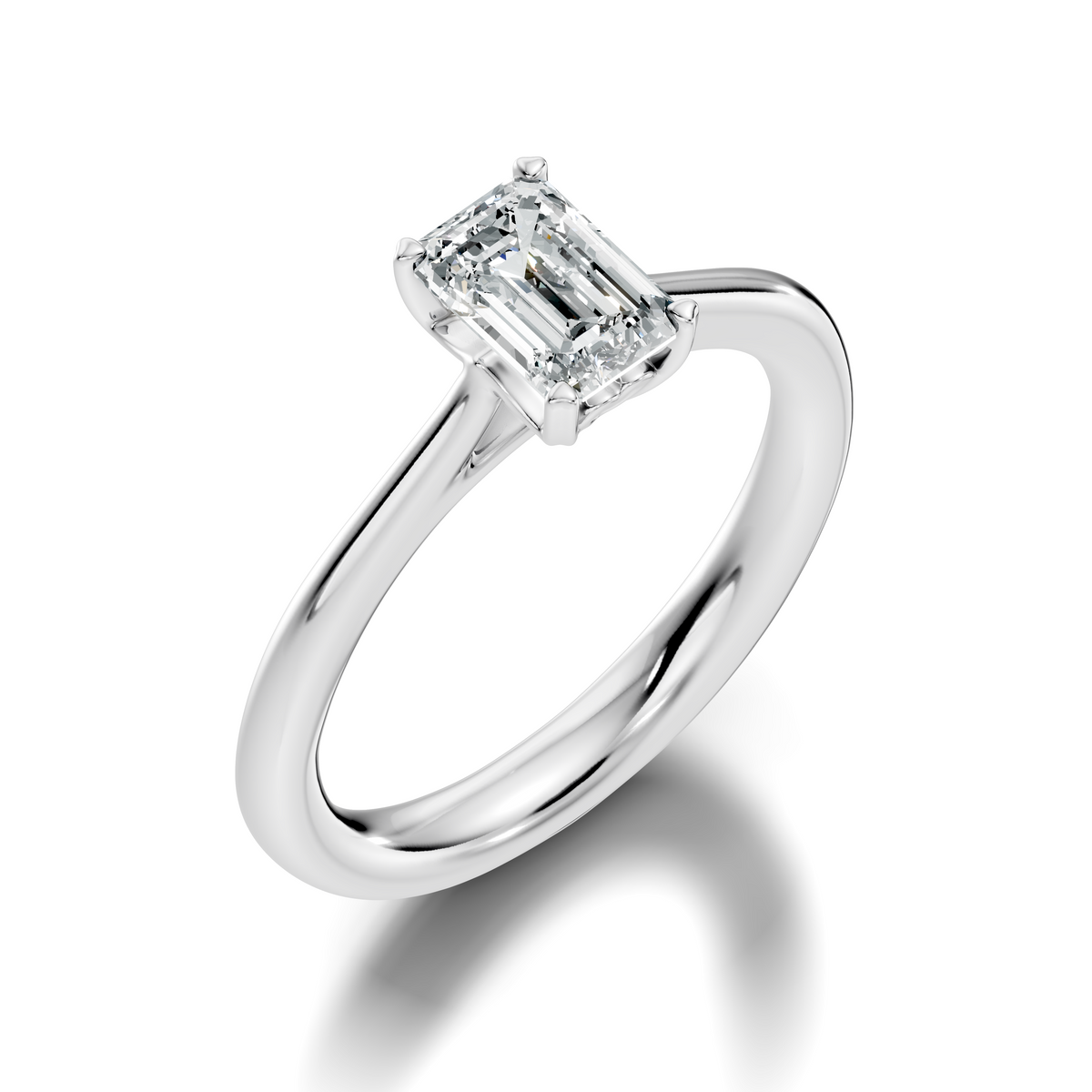 Amour Emerald-Cut Solitaire