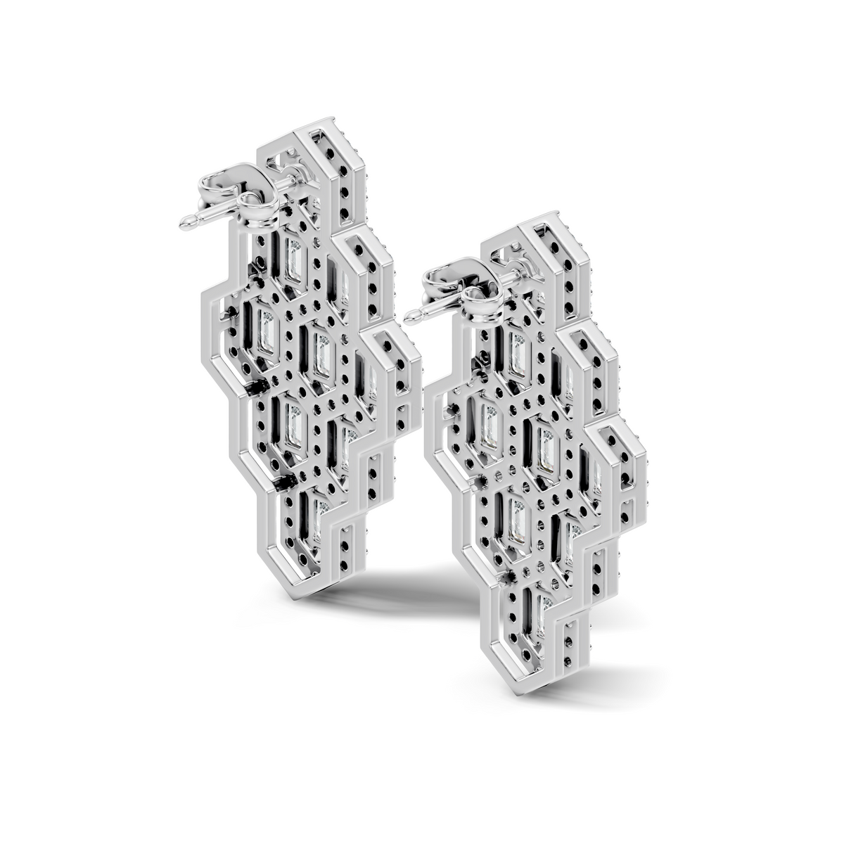 Lattice Shield Earrings
