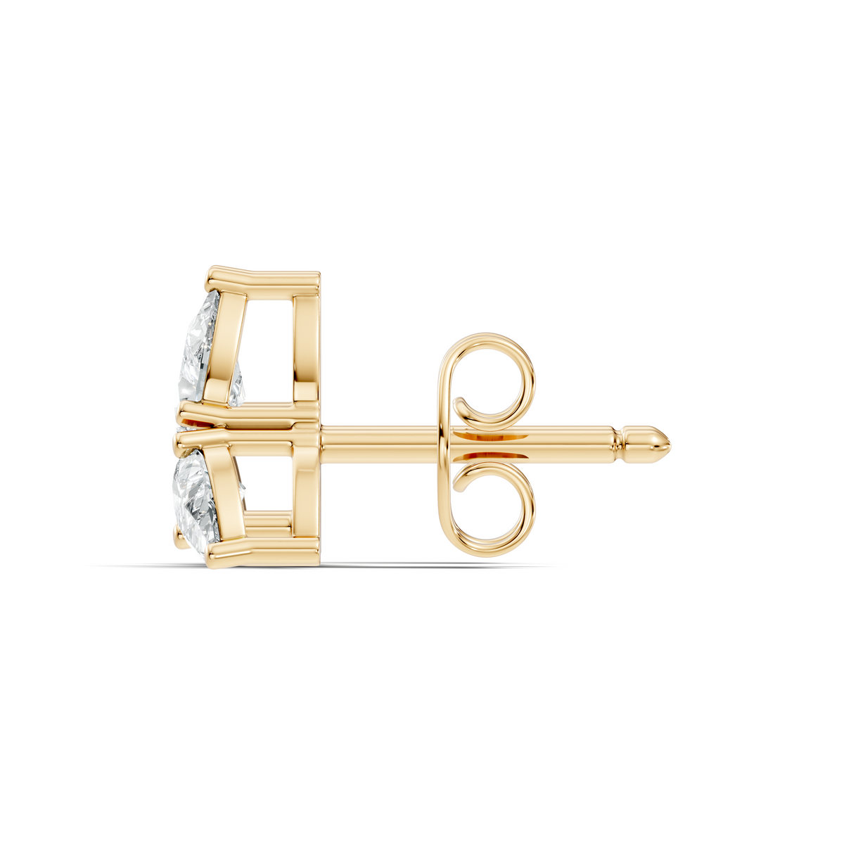 Pear-Cut Trinity Studs