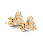 Pear-Cut Trinity Studs