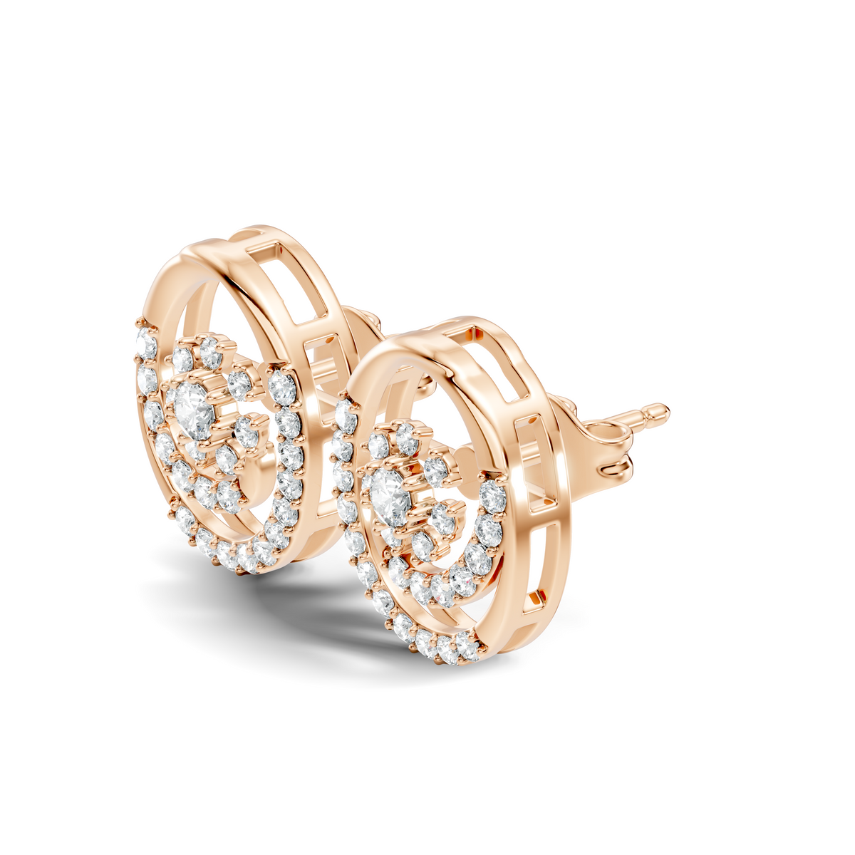 Radiant Spiral Studs