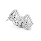 Origami Crystal Studs