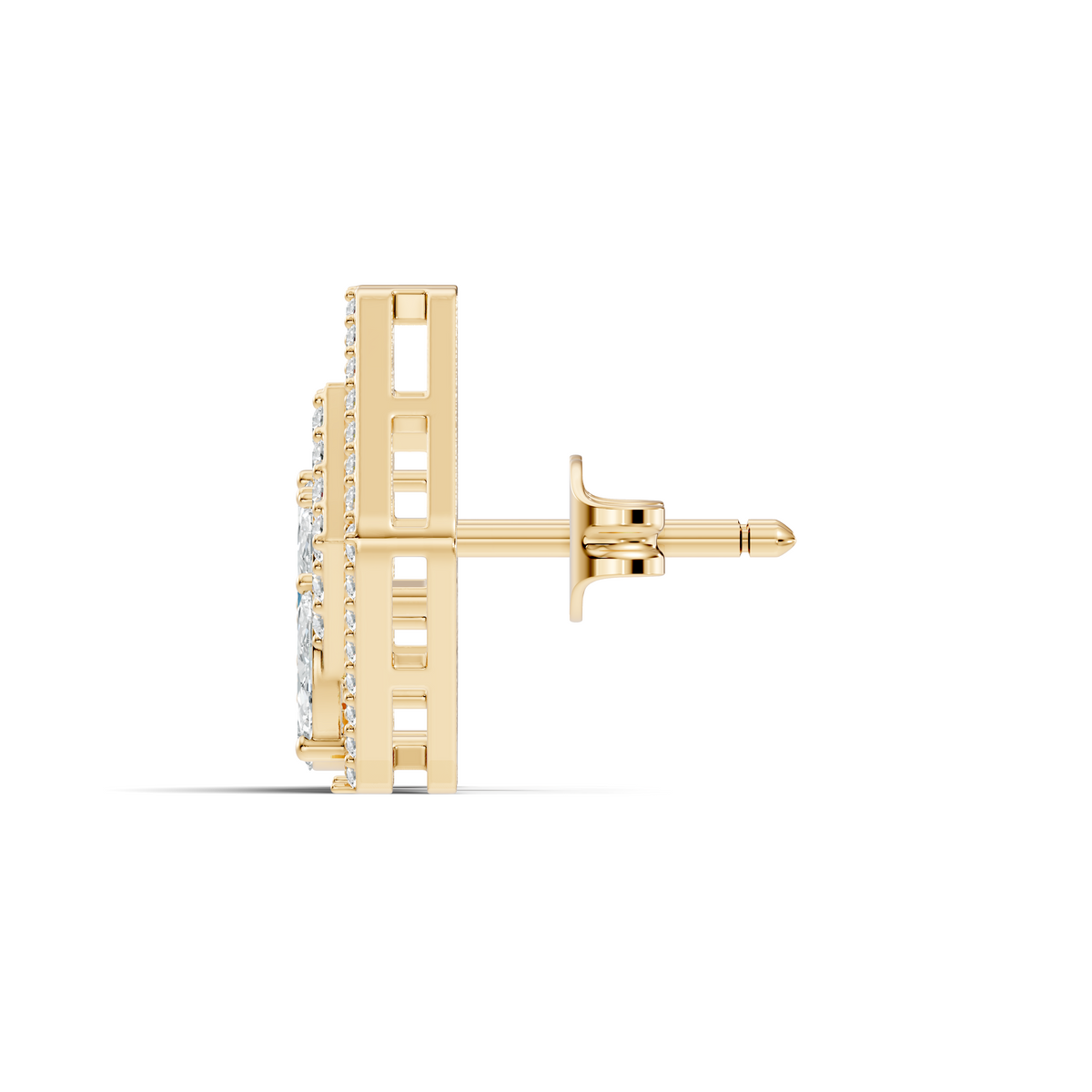 Origami Crystal Studs