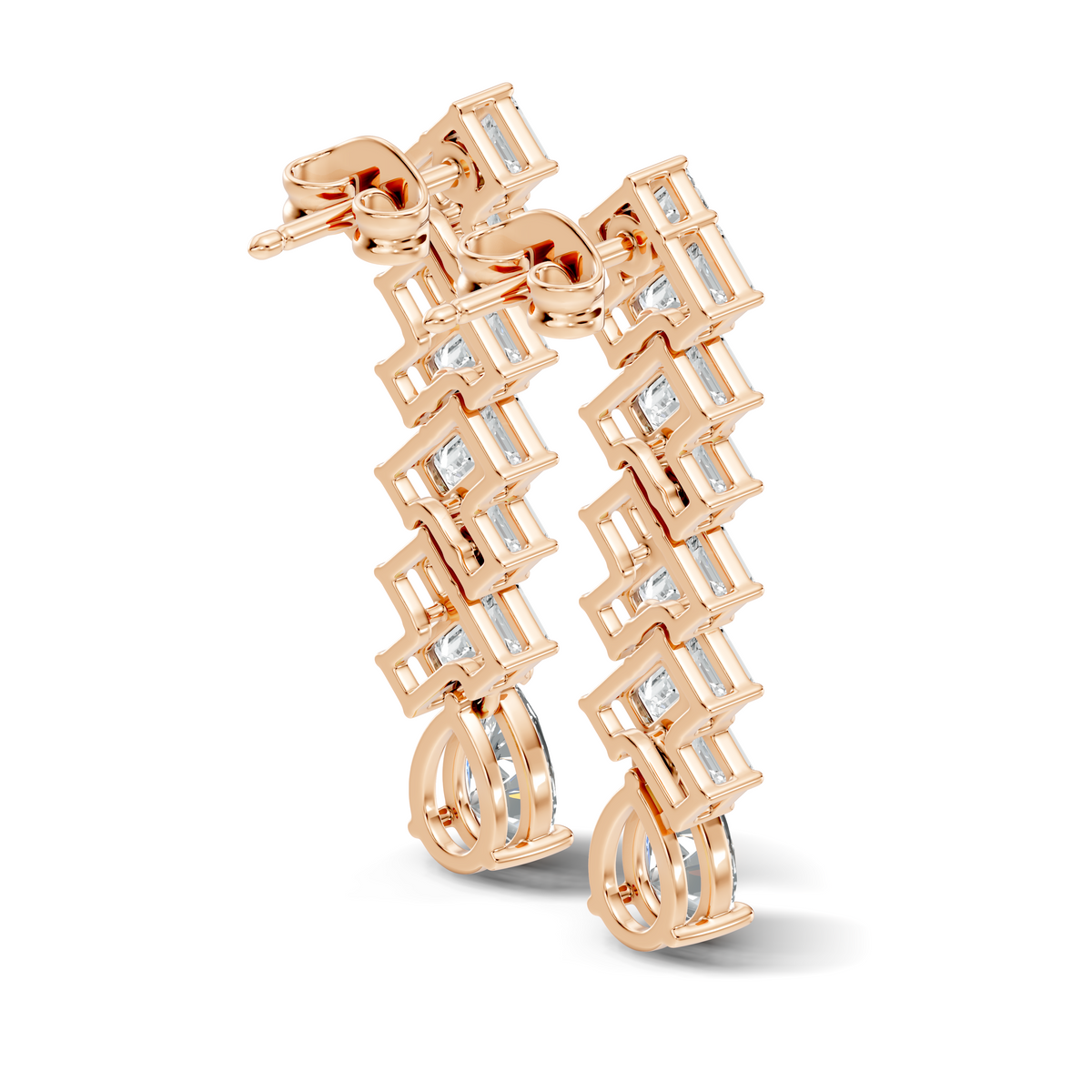 Crystal Herringbone Drops