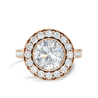 Milgrain Halo Solitaire