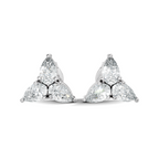 Pear-Cut Trinity Studs