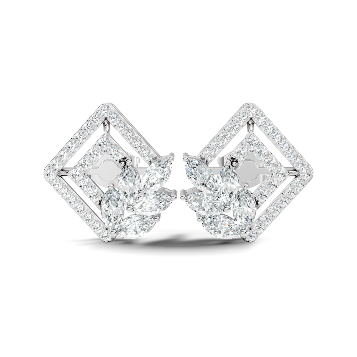 Origami Crystal Studs