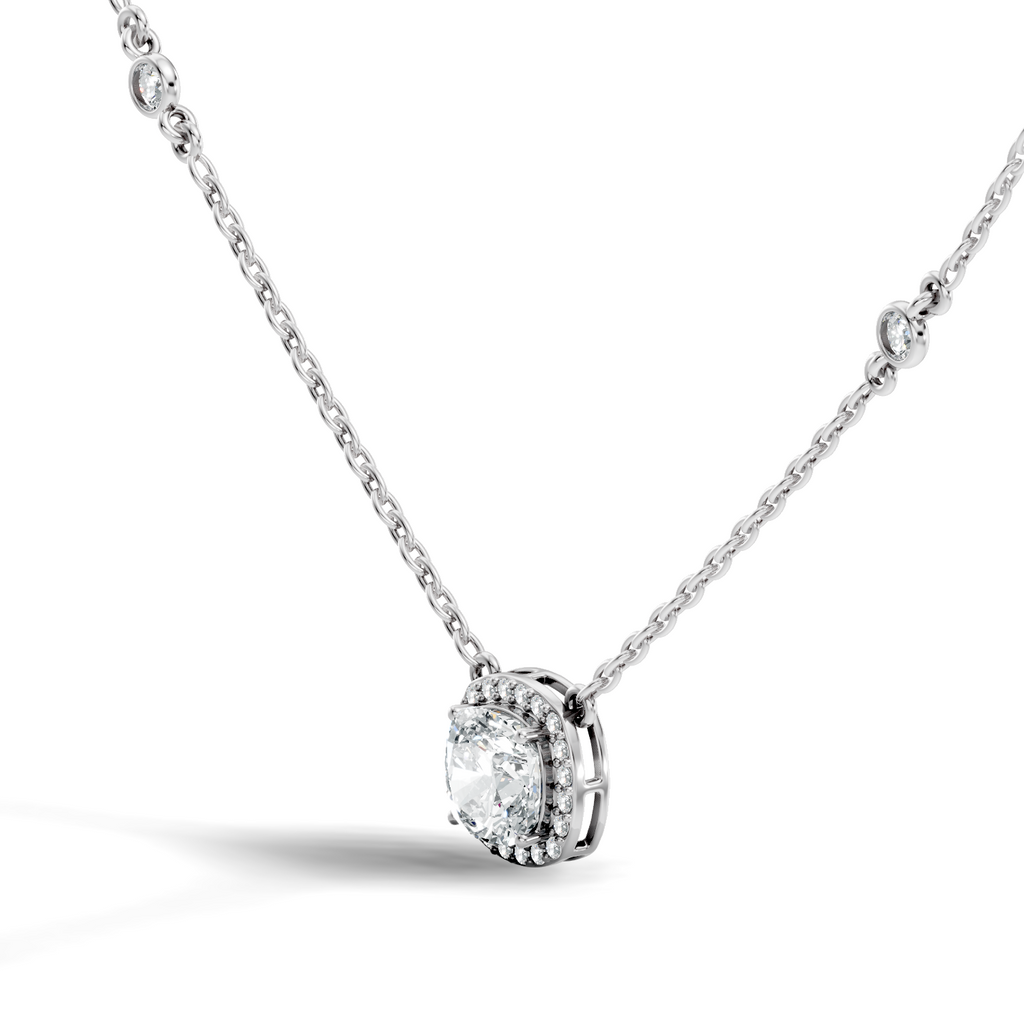Cushion Halo Pendant