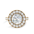 Milgrain Halo Solitaire