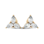 Pear-Cut Trinity Studs
