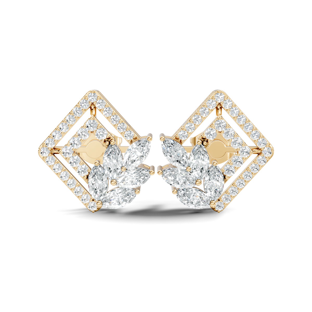 Origami Crystal Studs