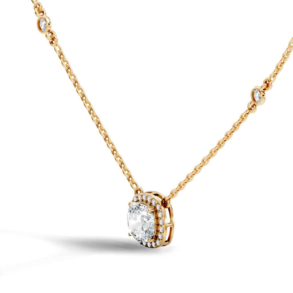 Cushion Halo Pendant