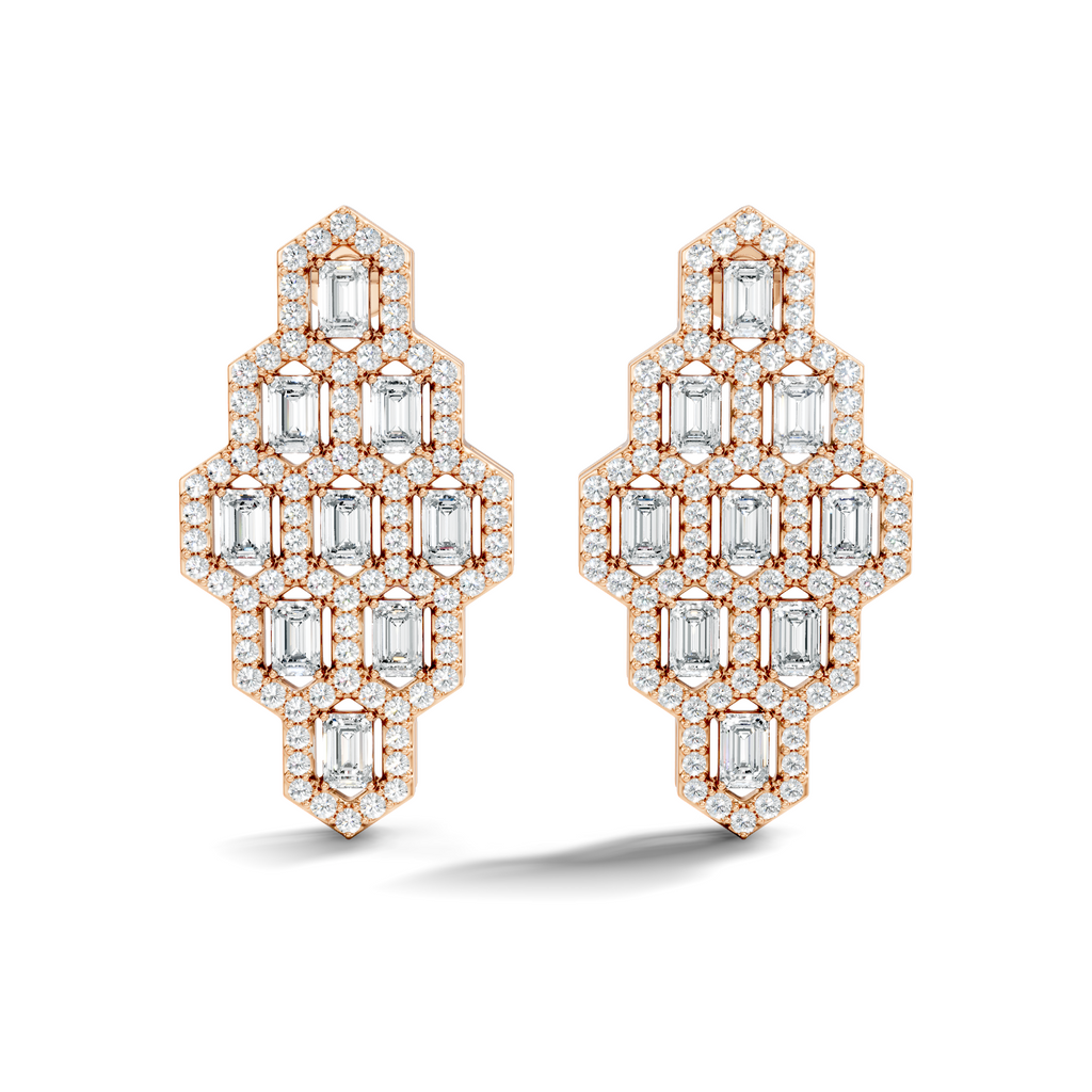 Lattice Shield Earrings