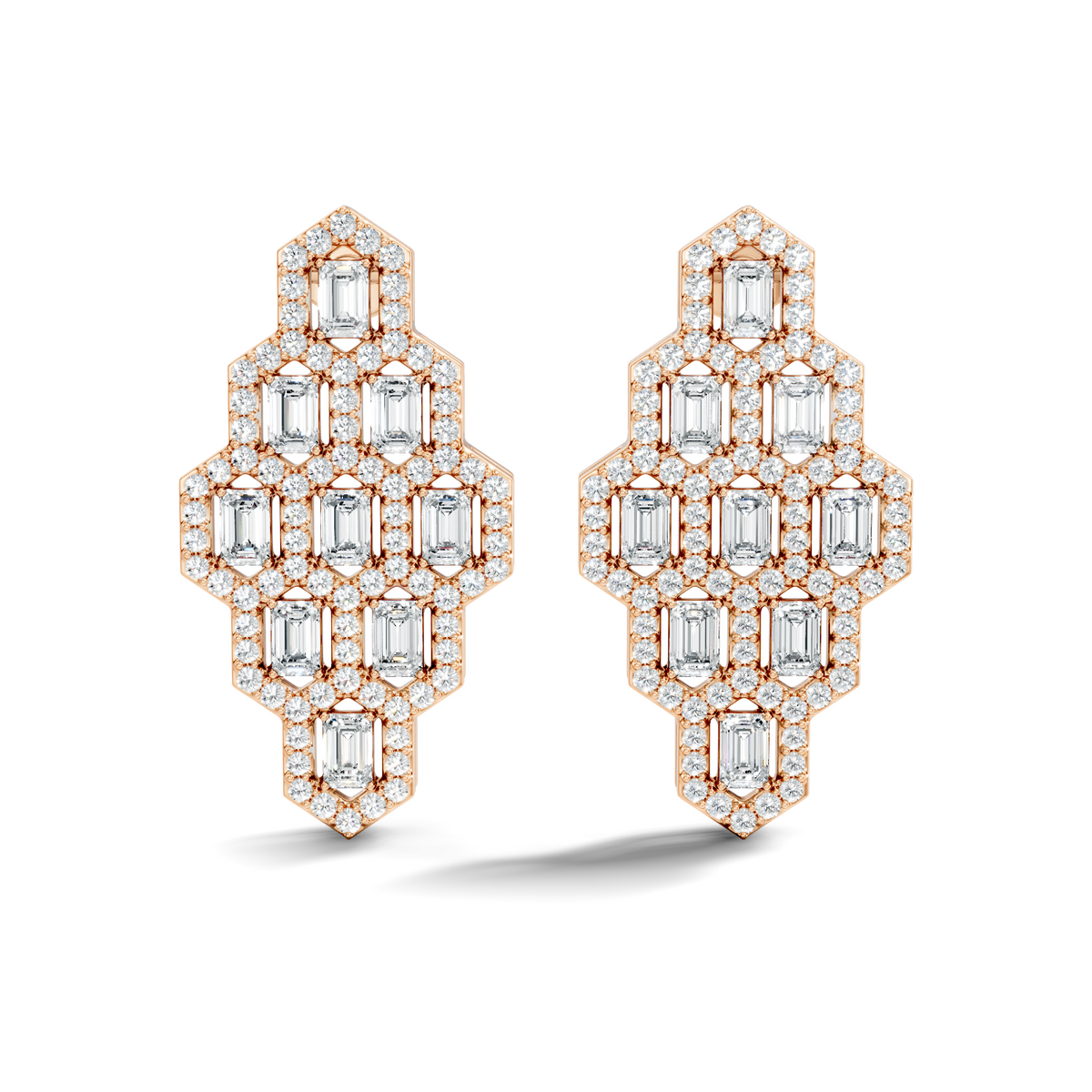 Lattice Shield Earrings
