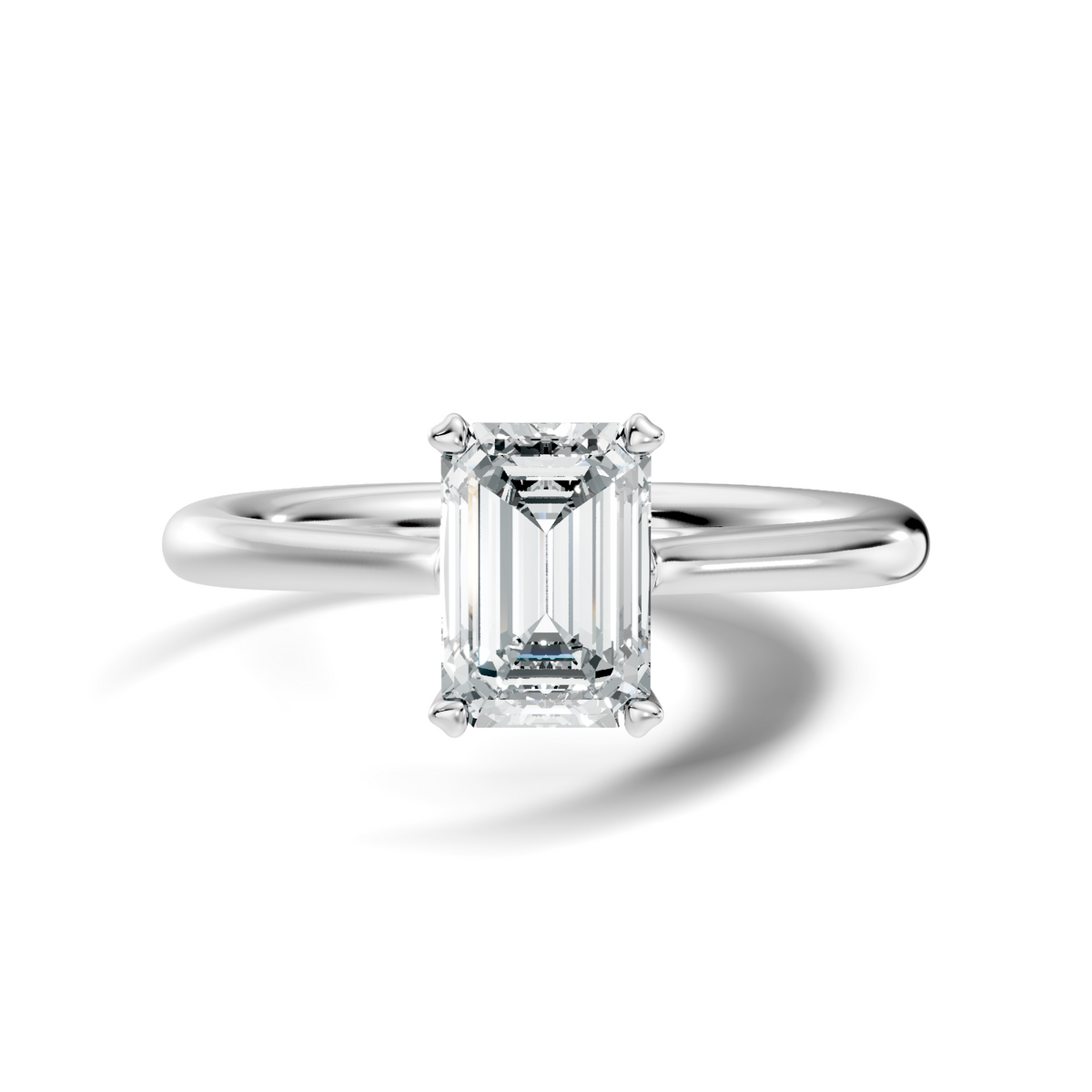 Amour Emerald-Cut Solitaire
