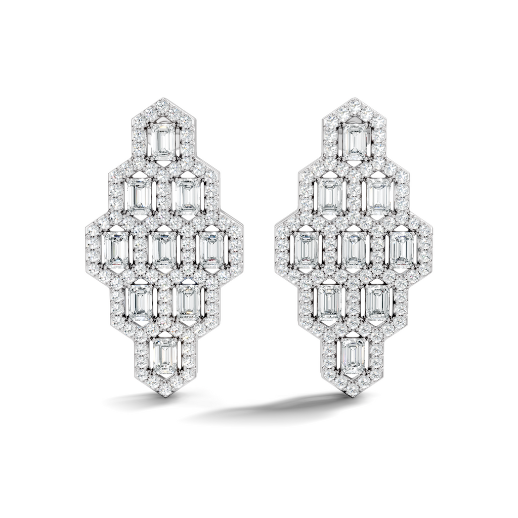 Lattice Shield Earrings