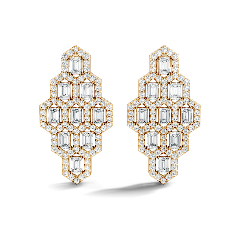 Lattice Shield Earrings