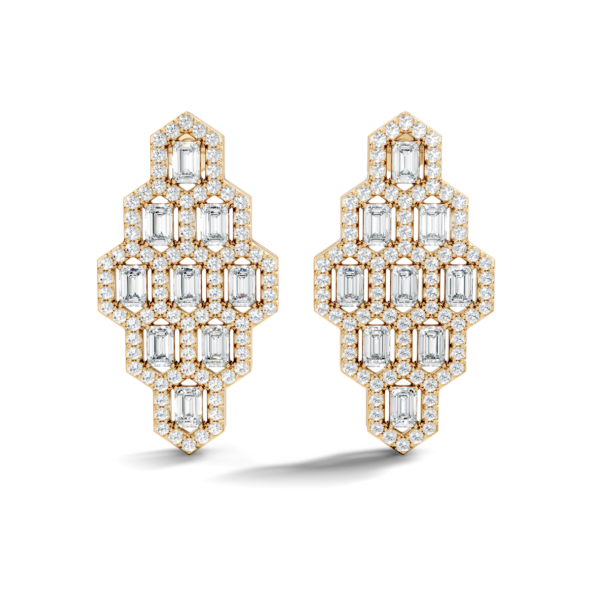 Lattice Shield Earrings