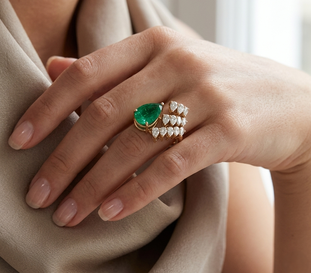 Verdant Ripple Ring