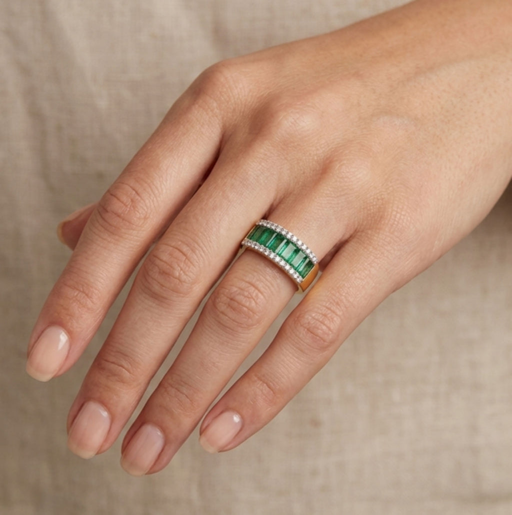 Emerald Promenade Ring