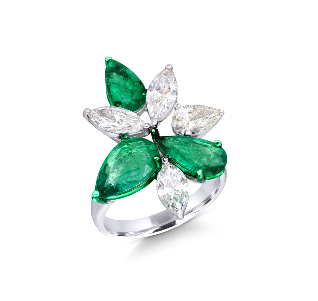 Ivy Petal Statement Ring