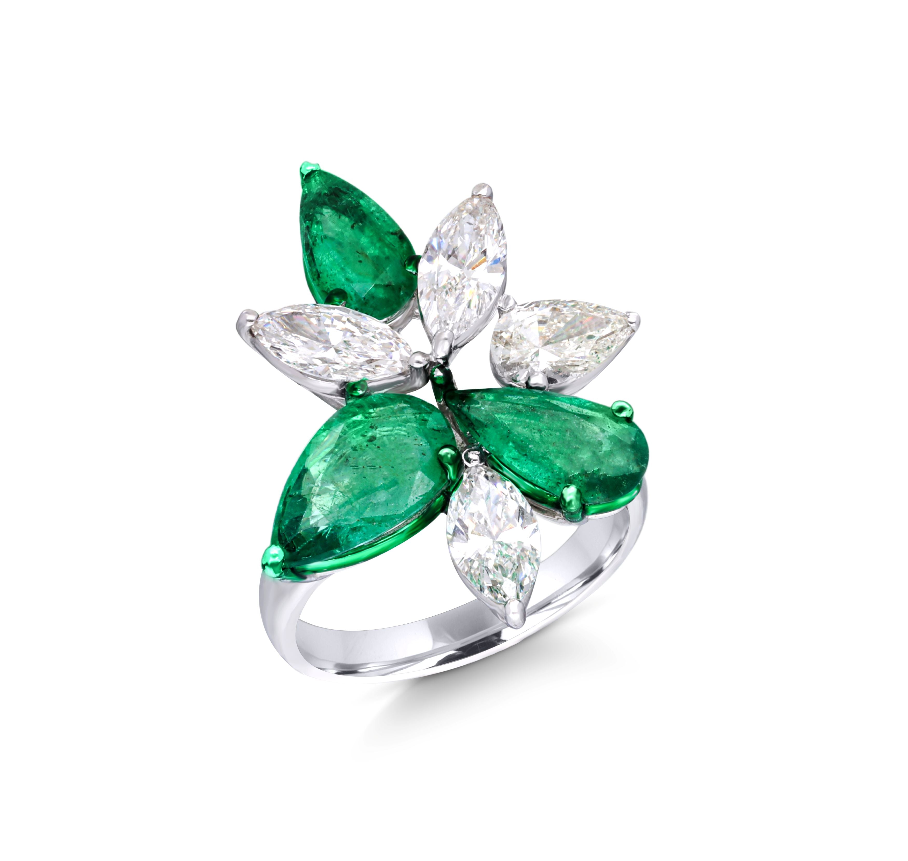 Ivy Petal Statement Ring