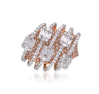 Rose Lattice Illusion Ring