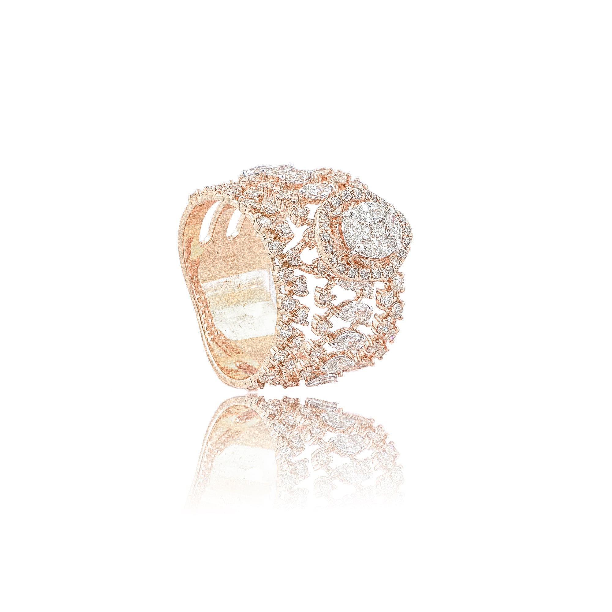 Starlit Embrace Diamond Ring