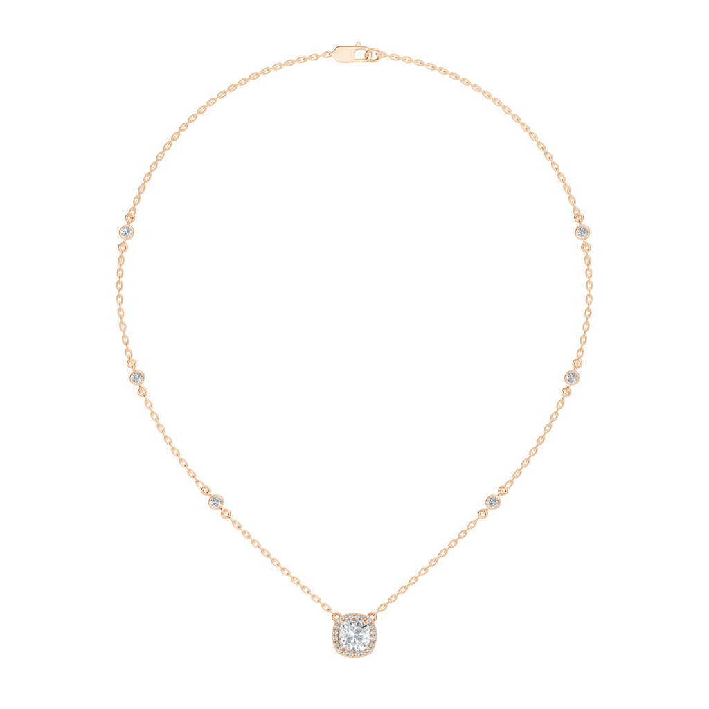 Cushion Halo Pendant