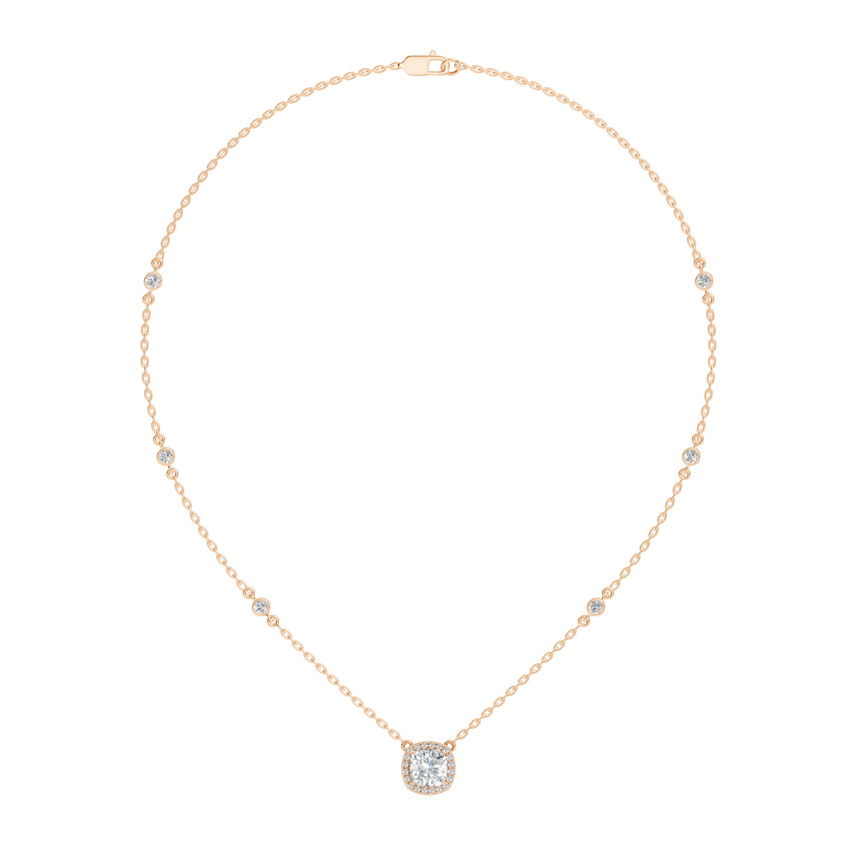 Cushion Halo Pendant