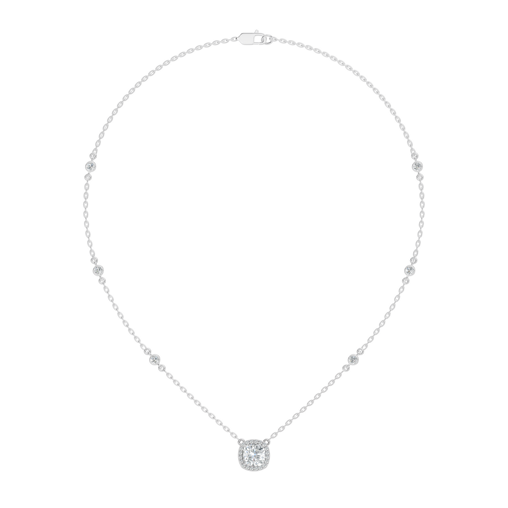 Cushion Halo Pendant