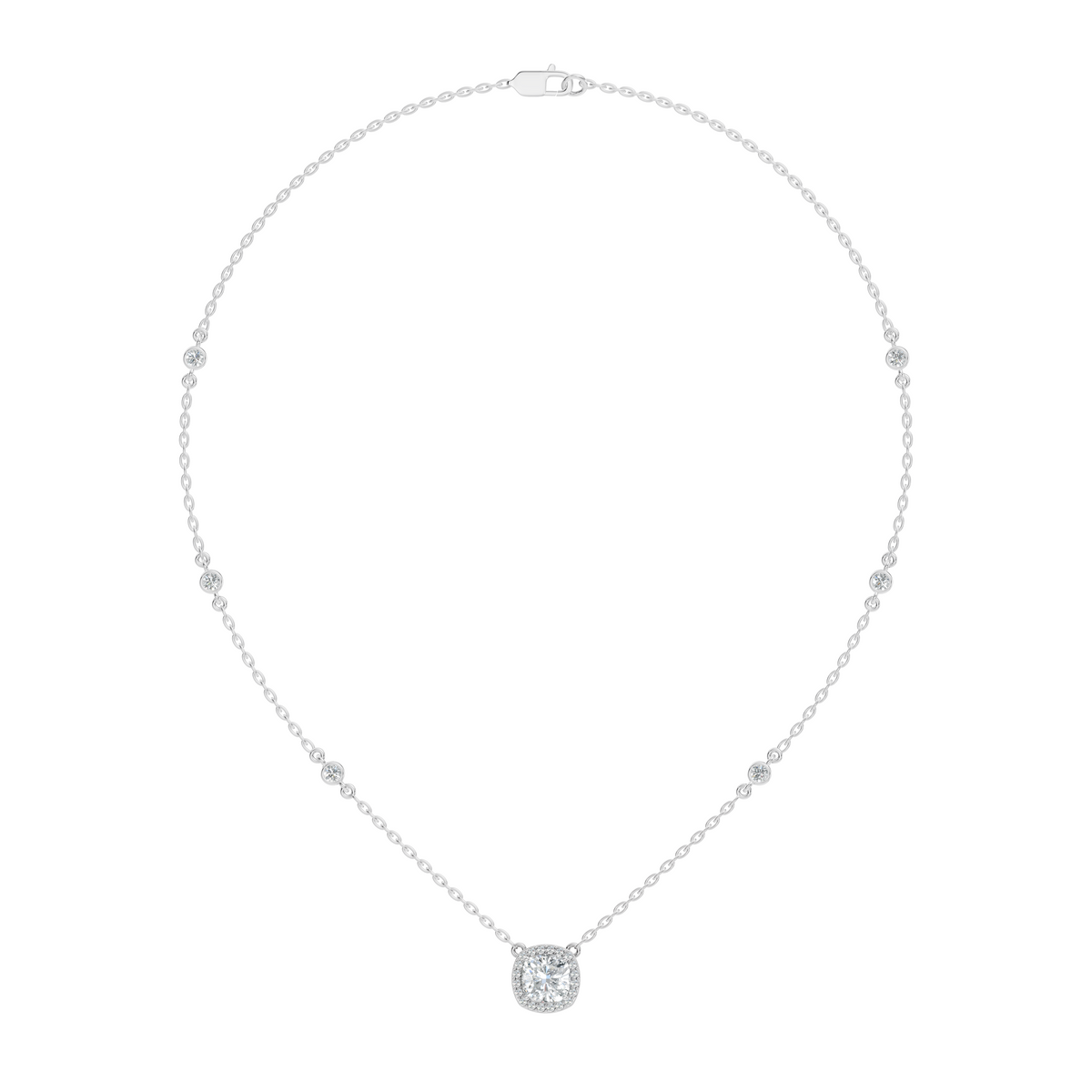 Cushion Halo Pendant