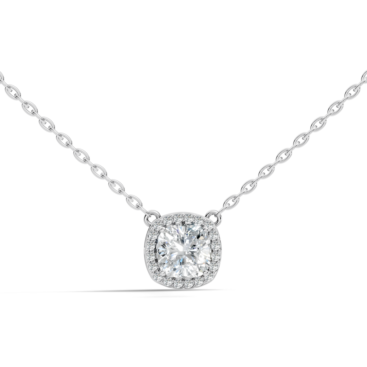 Cushion Halo Pendant