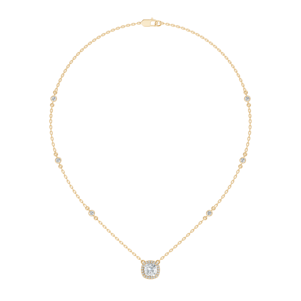 Cushion Halo Pendant