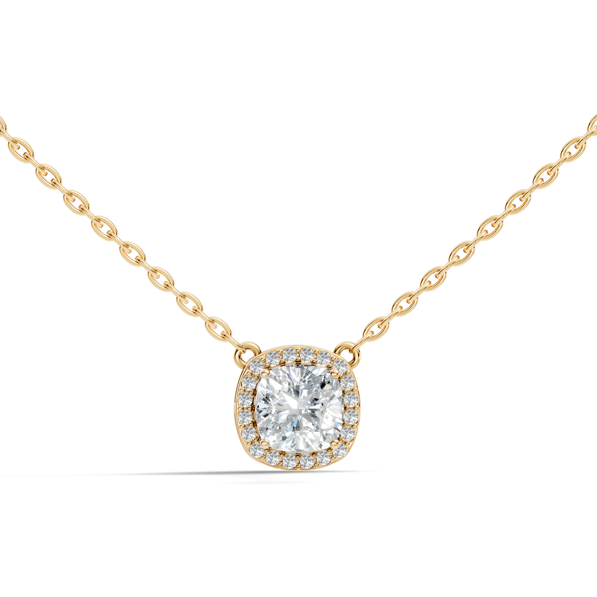 Cushion Halo Pendant