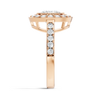 Milgrain Halo Solitaire