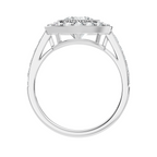 Milgrain Halo Solitaire