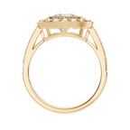 Milgrain Halo Solitaire