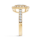 Milgrain Halo Solitaire