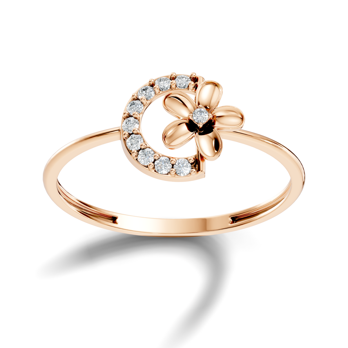 Gilded Moonlit Flower