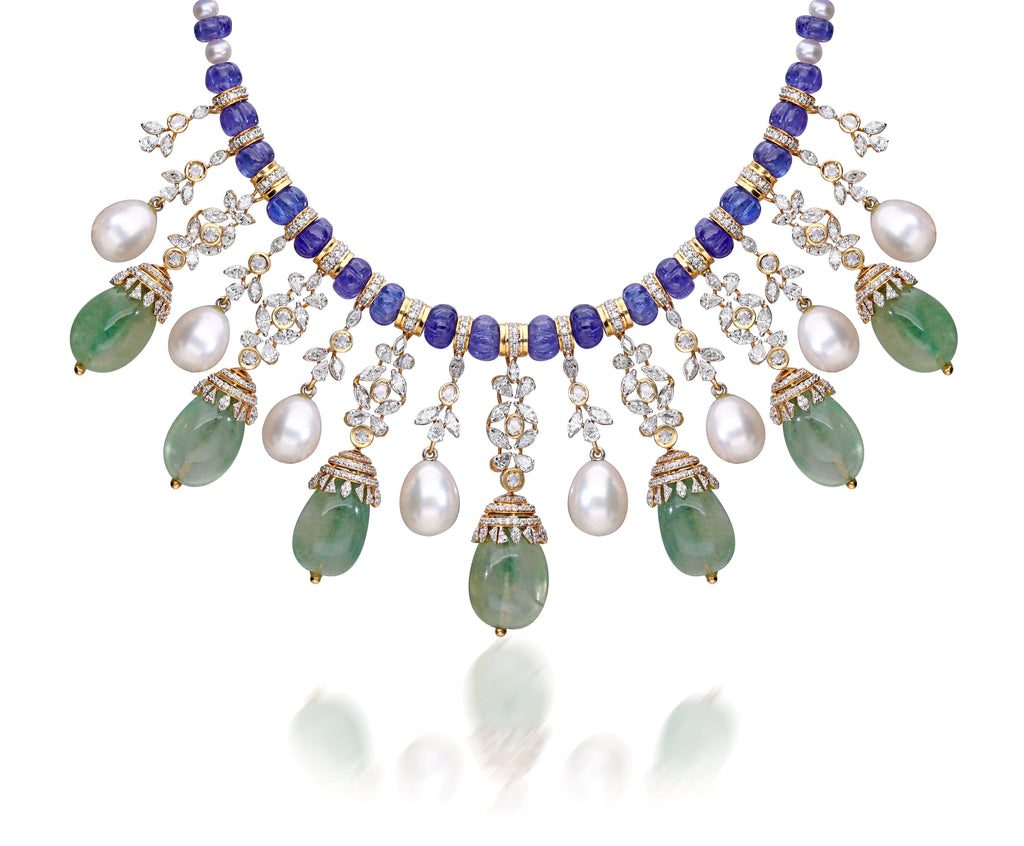 Tanzanite & Emerald Dynasty Set
